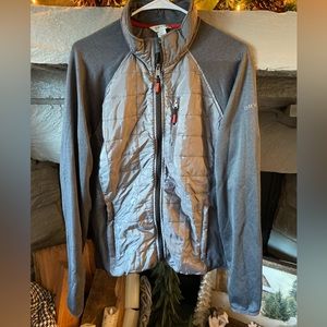 Orvis Men's Mixed Media Full Zipper Quilted Jacket Size L